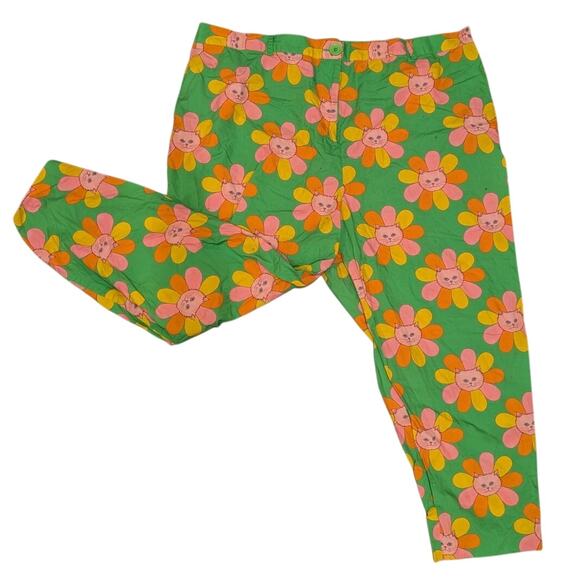 Modcloth x Marisol Muro Retro Style Floral 70s Pants Size 3X Flower Cats 60s - Picture 2 of 11